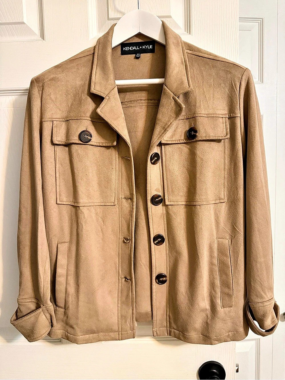 Kendall + Kylie Utility Jacket in Brown NWOT